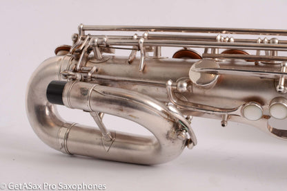 Buescher Aristocrat Series 1 Deco Engraved Silver Baritone Small Bell Fantastic 273737
