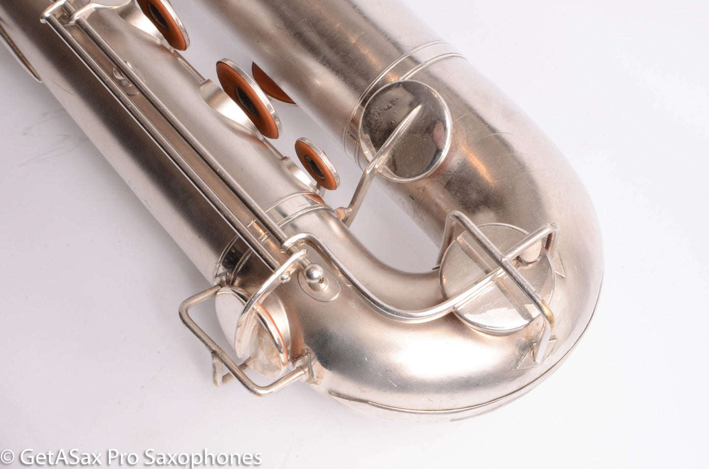 Buescher Aristocrat Series 1 Deco Engraved Silver Baritone Small Bell Fantastic 273737