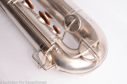 Buescher Aristocrat Series 1 Deco Engraved Silver Baritone Small Bell Fantastic 273737