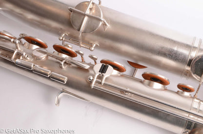 Buescher Aristocrat Series 1 Deco Engraved Silver Baritone Small Bell Fantastic 273737