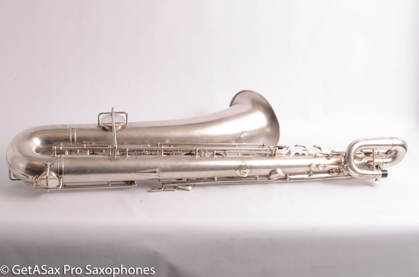 Buescher Aristocrat Series 1 Deco Engraved Silver Baritone Small Bell Fantastic 273737