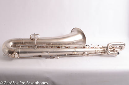 Buescher Aristocrat Series 1 Deco Engraved Silver Baritone Small Bell Fantastic 273737