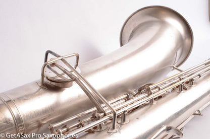 Buescher Aristocrat Series 1 Deco Engraved Silver Baritone Small Bell Fantastic 273737