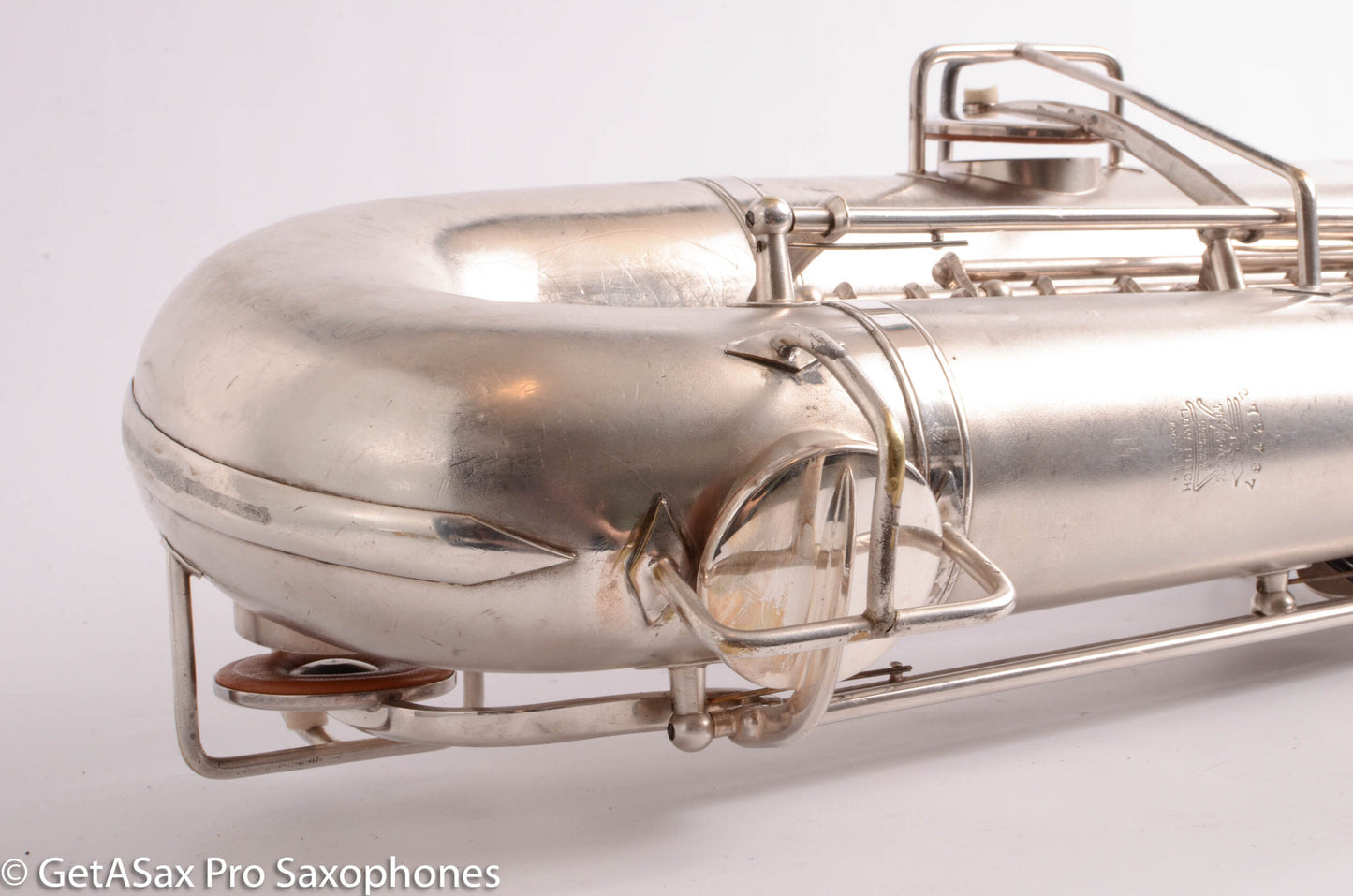 Buescher Aristocrat Series 1 Deco Engraved Silver Baritone Small Bell Fantastic 273737