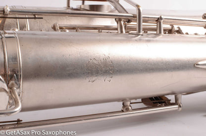Buescher Aristocrat Series 1 Deco Engraved Silver Baritone Small Bell Fantastic 273737