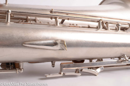 Buescher Aristocrat Series 1 Deco Engraved Silver Baritone Small Bell Fantastic 273737