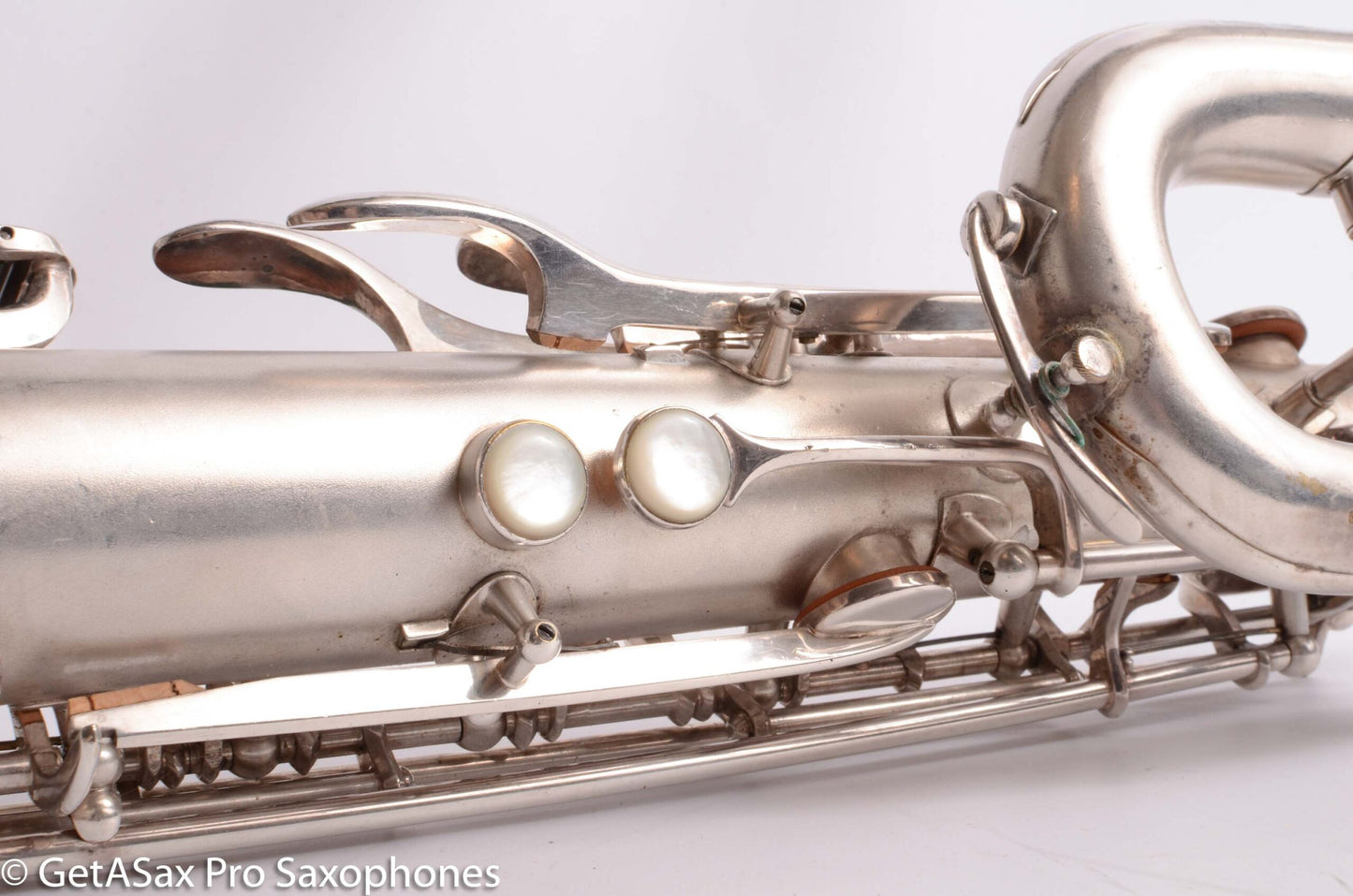 Buescher Aristocrat Series 1 Deco Engraved Silver Baritone Small Bell Fantastic 273737