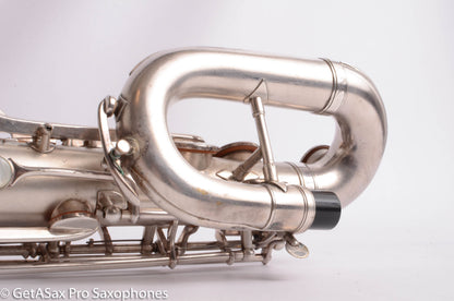 Buescher Aristocrat Series 1 Deco Engraved Silver Baritone Small Bell Fantastic 273737