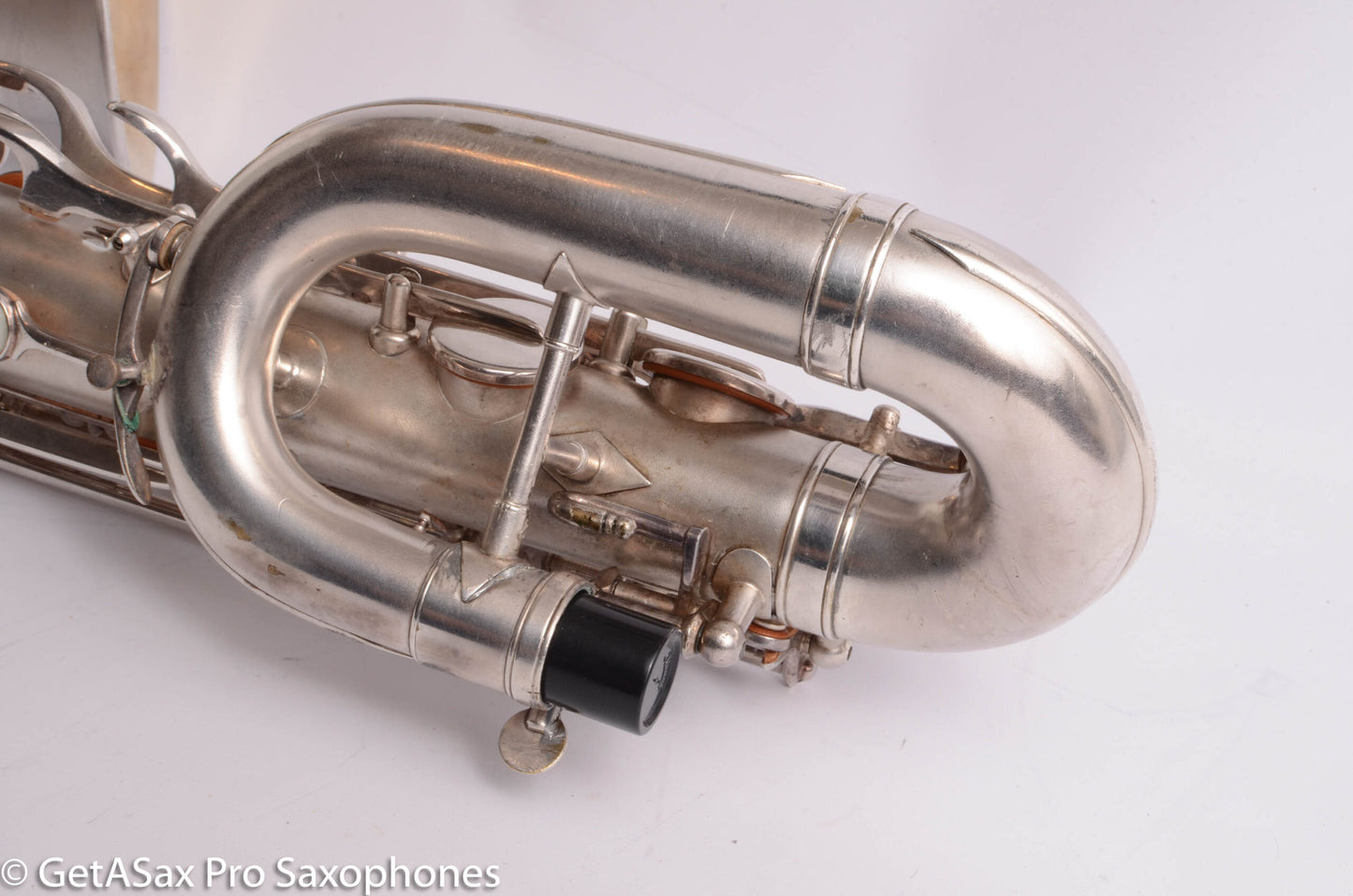 Buescher Aristocrat Series 1 Deco Engraved Silver Baritone Small Bell Fantastic 273737