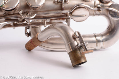 Buescher Aristocrat Series 1 Deco Engraved Silver Baritone Small Bell Fantastic 273737
