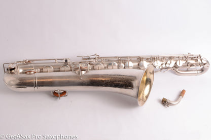 Buescher Aristocrat Series 1 Deco Engraved Silver Baritone Small Bell Fantastic 273737