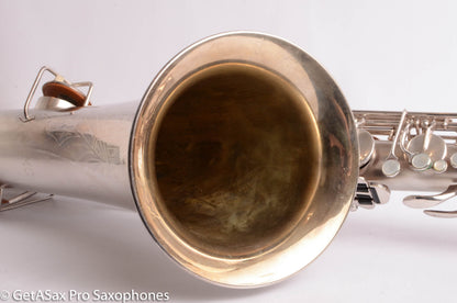 Buescher Aristocrat Series 1 Deco Engraved Silver Baritone Small Bell Fantastic 273737