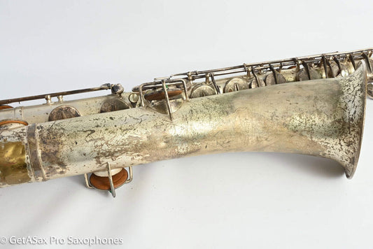 Buescher True Tone Baritone Original Silver Plate Needs Overhaul Great Deal!