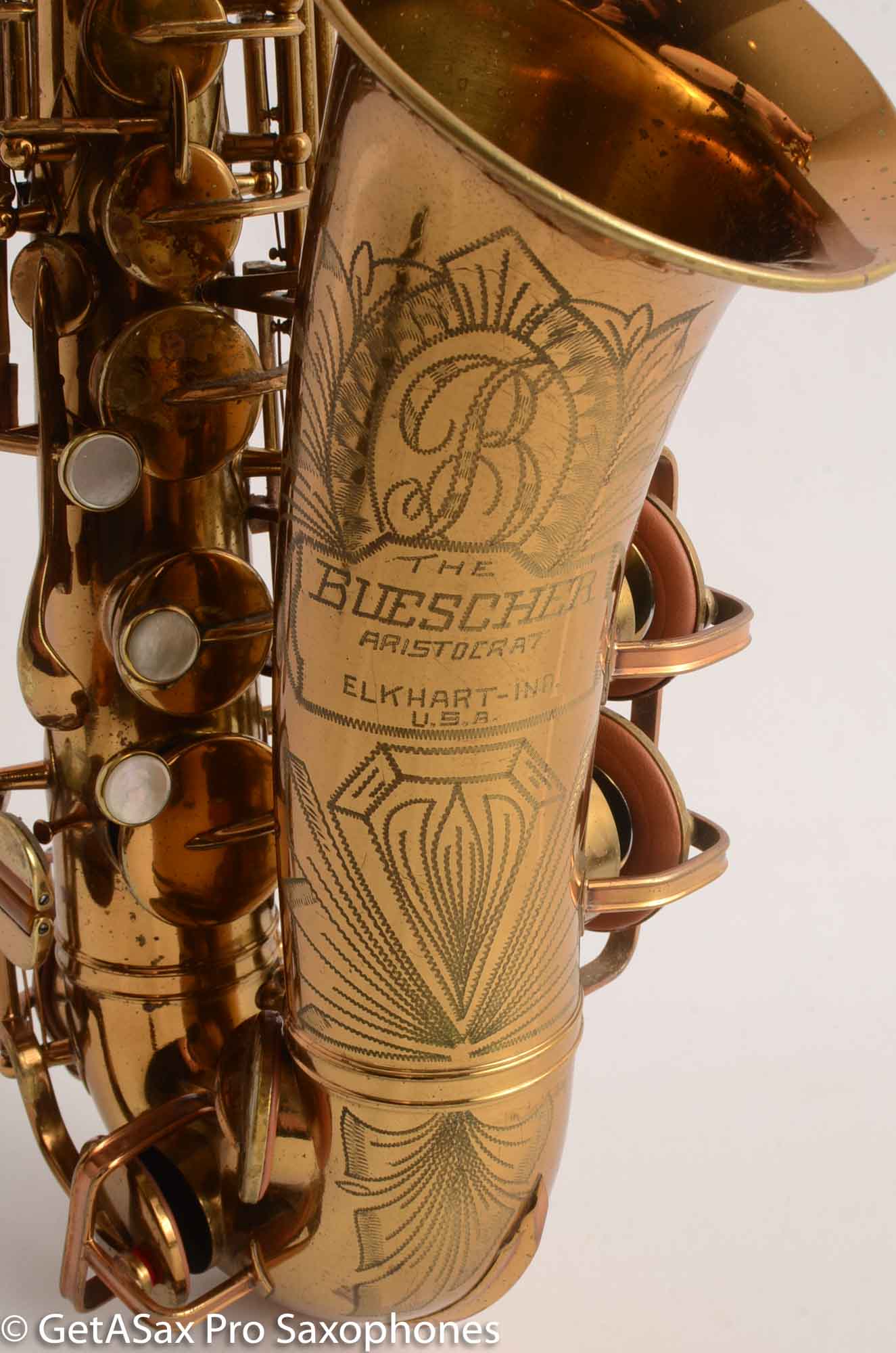 Buescher Big B Model 140 Alto Saxophone 321761 Original Lacquer Very Good Condition