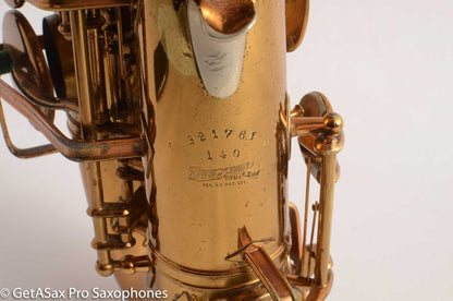 Buescher Big B Model 140 Alto Saxophone 321761 Original Lacquer Very Good Condition