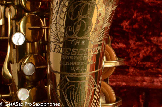 Buescher Big B Model 140 Alto Saxophone 329997 Original Lacquer Excellent Condition
