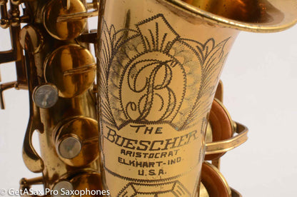 Buescher Big B Model 140 Alto Saxophone 329997 Original Lacquer Excellent Condition