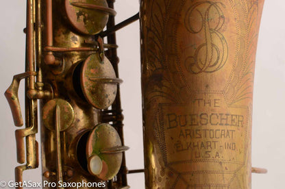 Buescher Big B Baritone 345xxx Original Lacquer Model 129 Good Deal