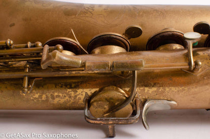 Buescher Big B Tenor 156 Gold Paint over Lacquer Needs Overhaul 338589