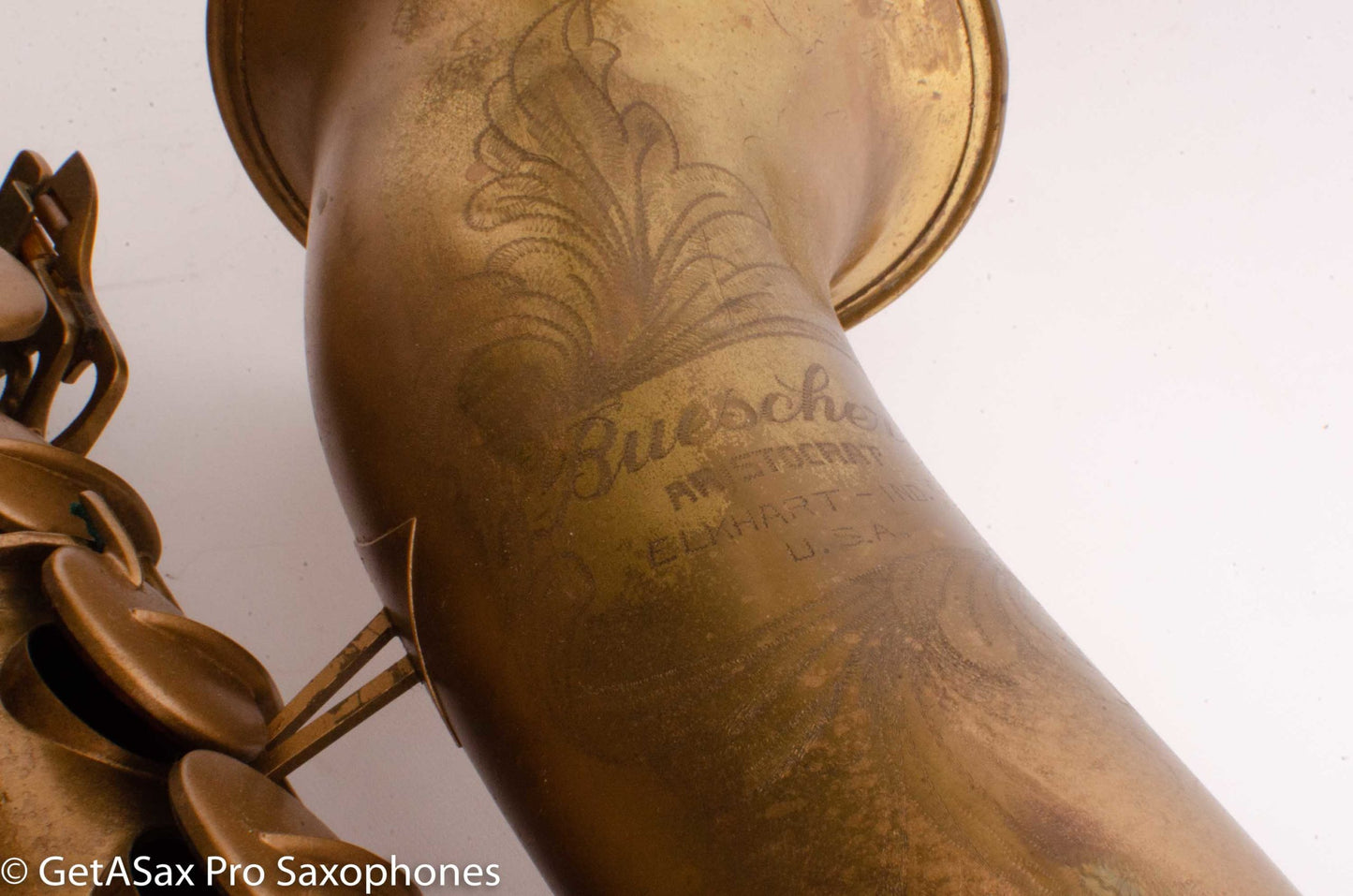 Buescher Big B Tenor 156 Gold Paint over Lacquer Needs Overhaul 338589