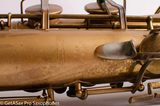 Buescher Big B Tenor 156 Gold Paint over Lacquer Needs Overhaul 338589