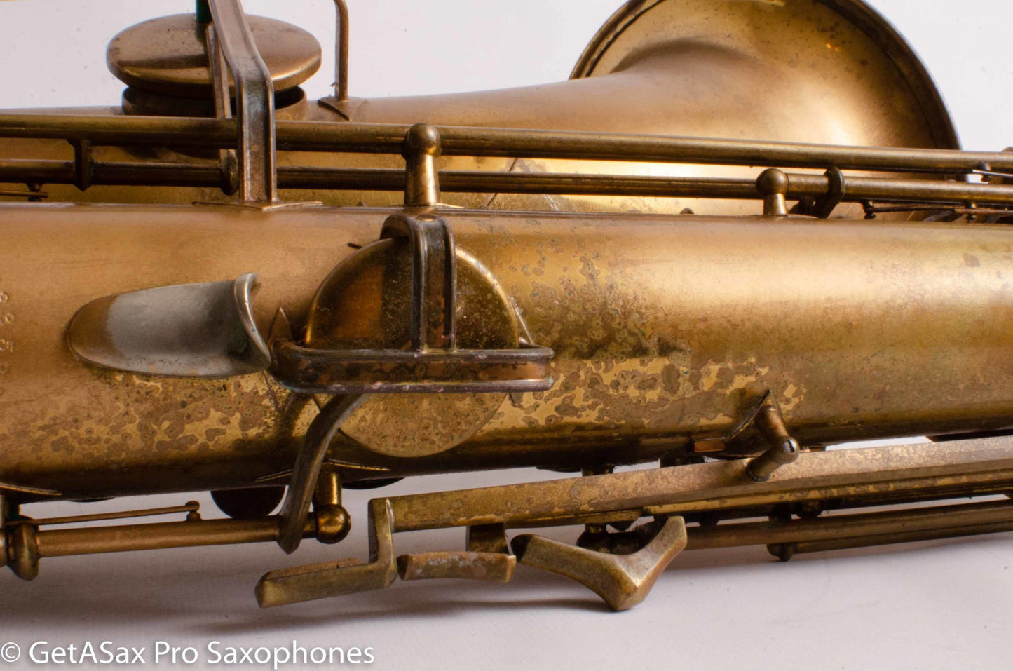Buescher Big B Tenor 156 Gold Paint over Lacquer Needs Overhaul 338589