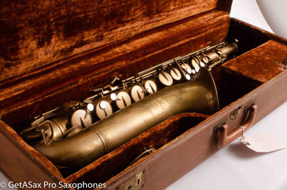 Buescher Big B Tenor 156 Gold Paint over Lacquer Needs Overhaul 338589