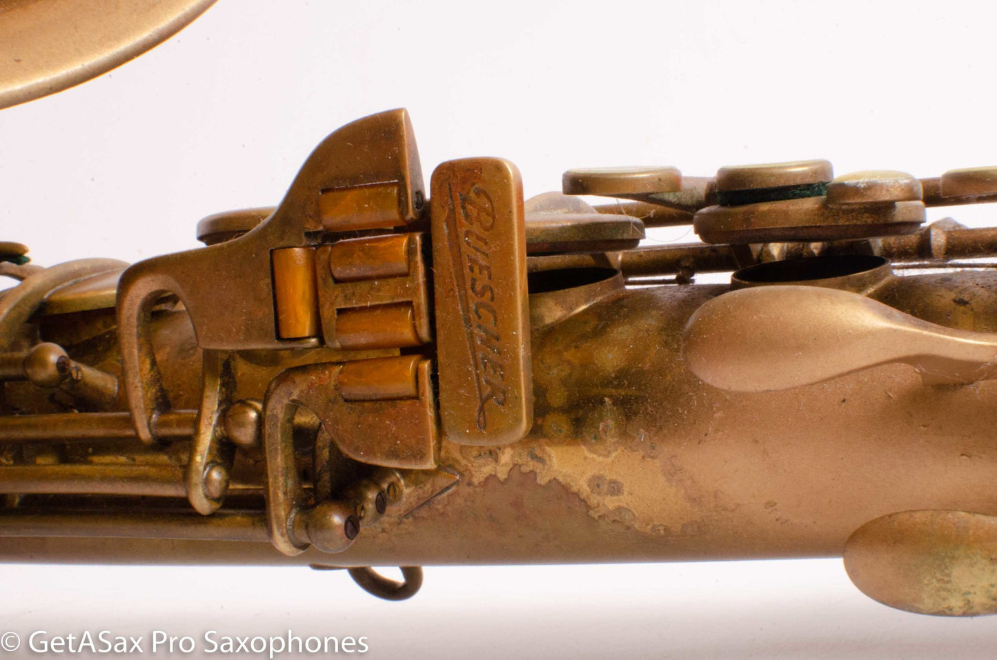 Buescher Big B Tenor 156 Gold Paint over Lacquer Needs Overhaul 338589