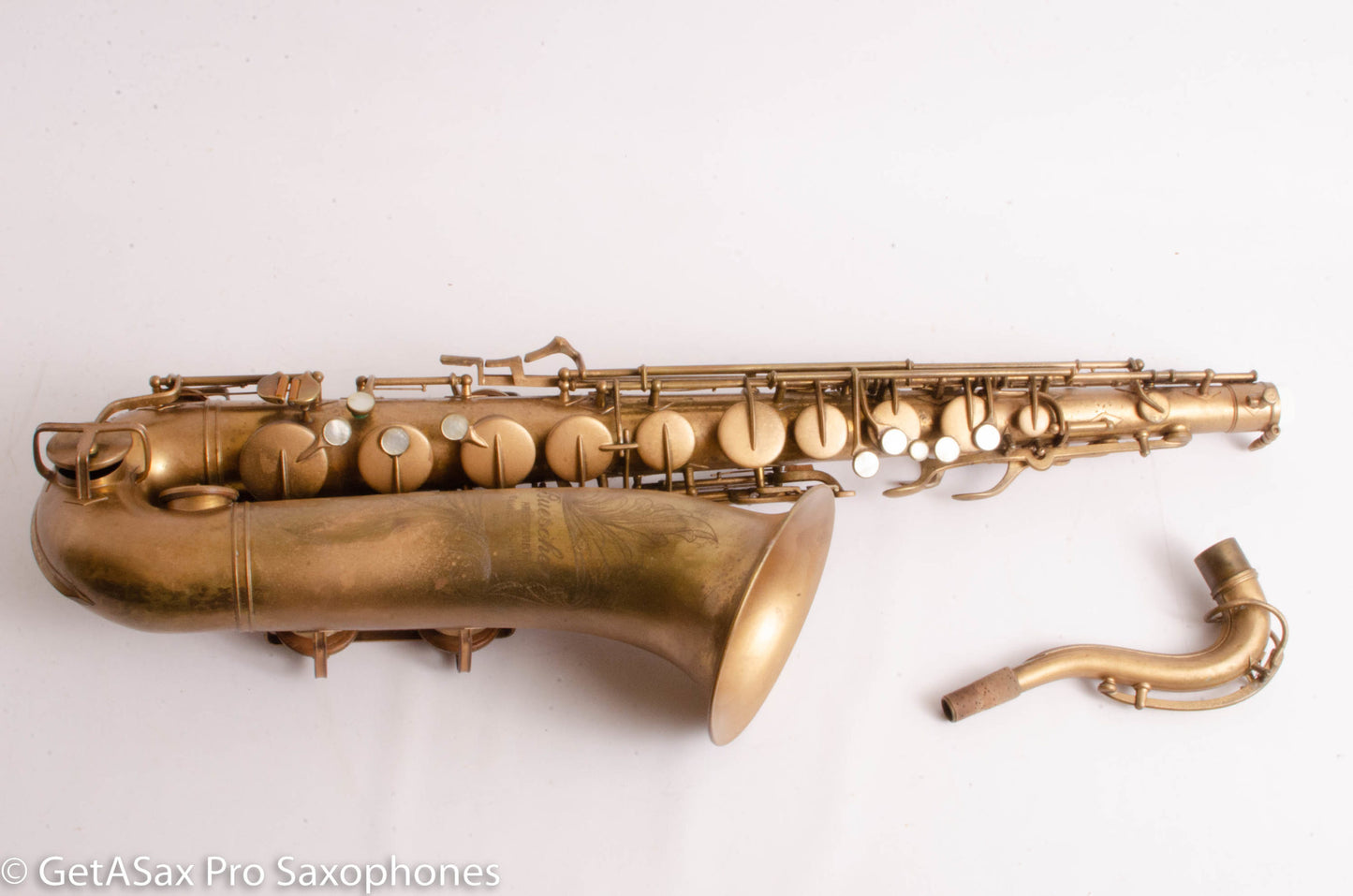 Buescher Big B Tenor 156 Gold Paint over Lacquer Needs Overhaul 338589