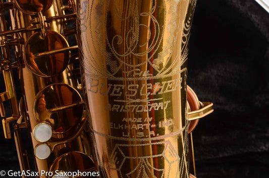 Buescher Big B Tenor Saxophone 293523 Original Lacquer Fresh Full Overhaul Excellent!