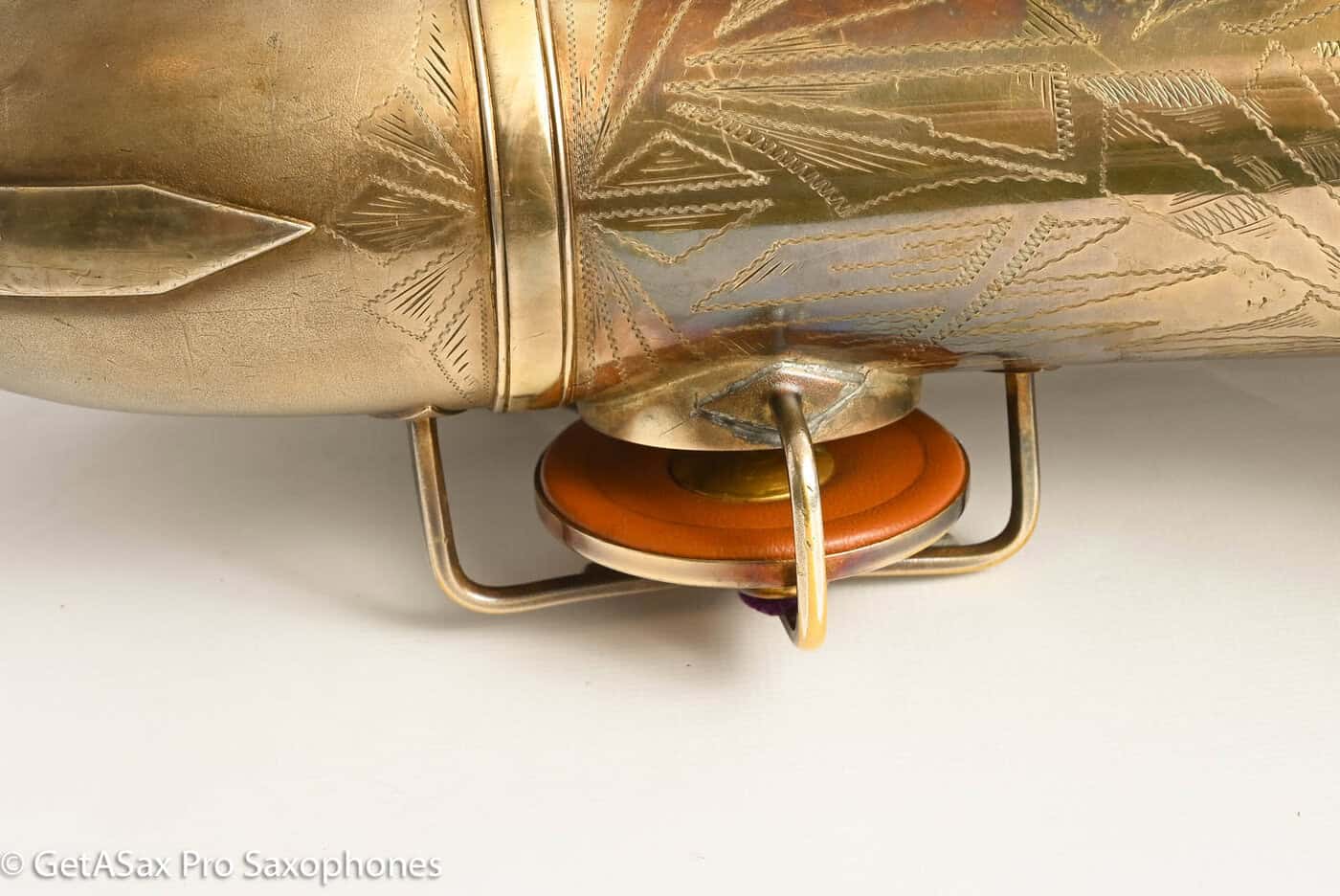 Buescher New Aristocrat Original GOLD Plate DOG Portrait Rascher Serial Amazing Player! 267734