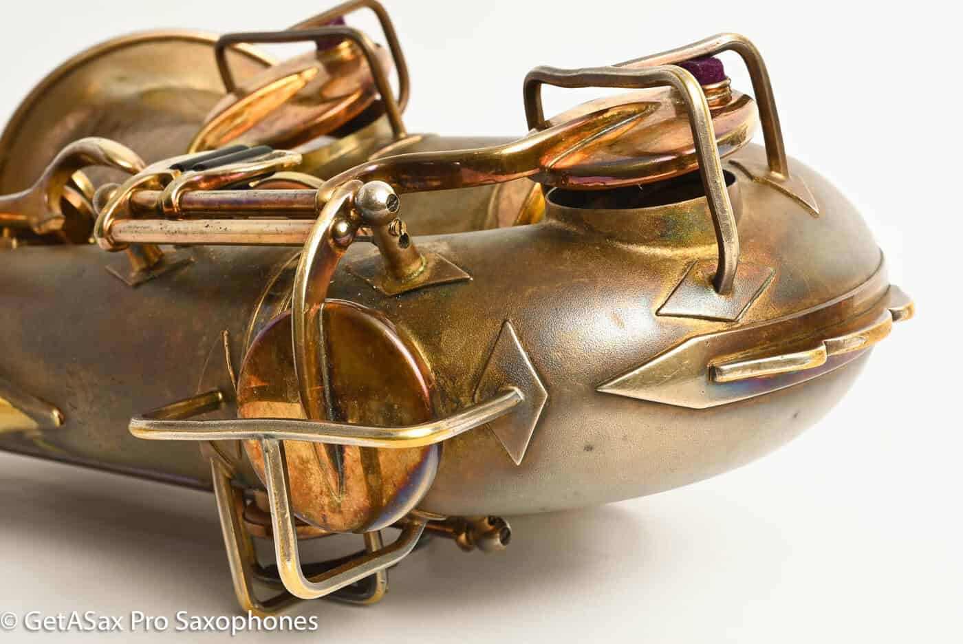 Buescher New Aristocrat Original GOLD Plate DOG Portrait Rascher Serial Amazing Player! 267734