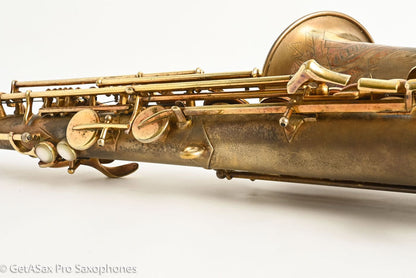 Buescher New Aristocrat Original GOLD Plate DOG Portrait Rascher Serial Amazing Player! 267734