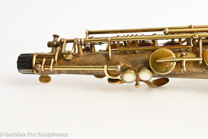 Buescher New Aristocrat Original GOLD Plate DOG Portrait Rascher Serial Amazing Player! 267734