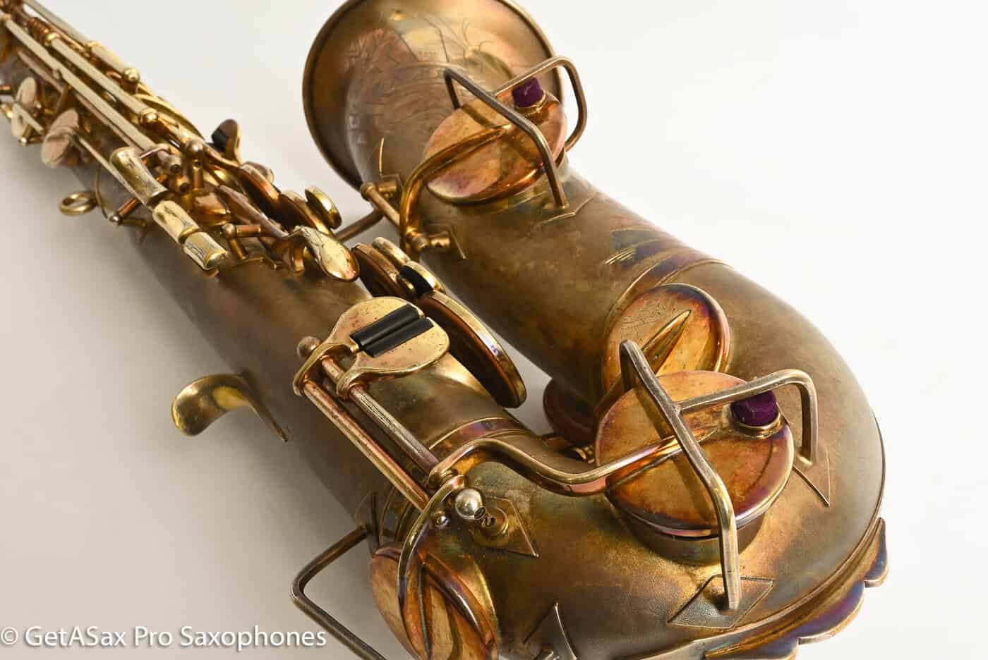 Buescher New Aristocrat Original GOLD Plate DOG Portrait Rascher Serial Amazing Player! 267734