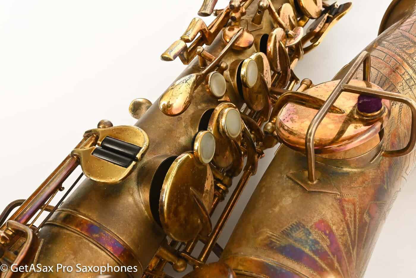 Buescher New Aristocrat Original GOLD Plate DOG Portrait Rascher Serial Amazing Player! 267734