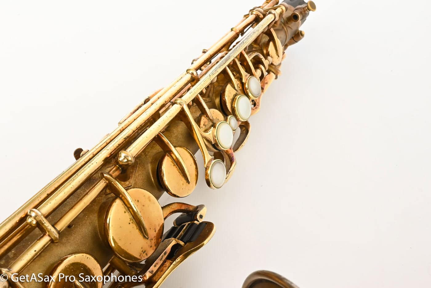 Buescher New Aristocrat Original GOLD Plate DOG Portrait Rascher Serial Amazing Player! 267734