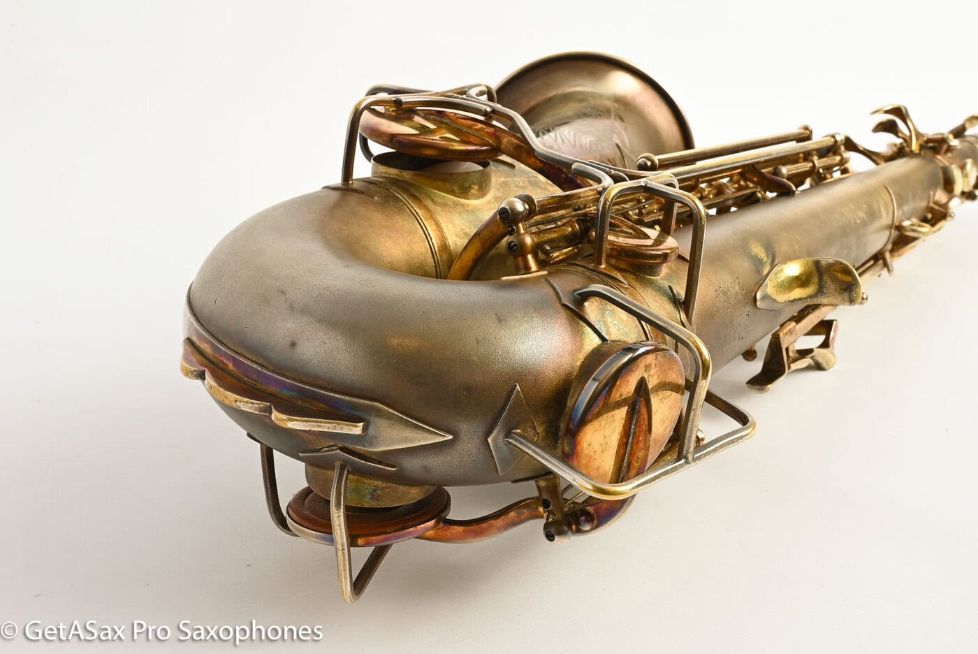 Buescher New Aristocrat Original GOLD Plate DOG Portrait Rascher Serial Amazing Player! 267734