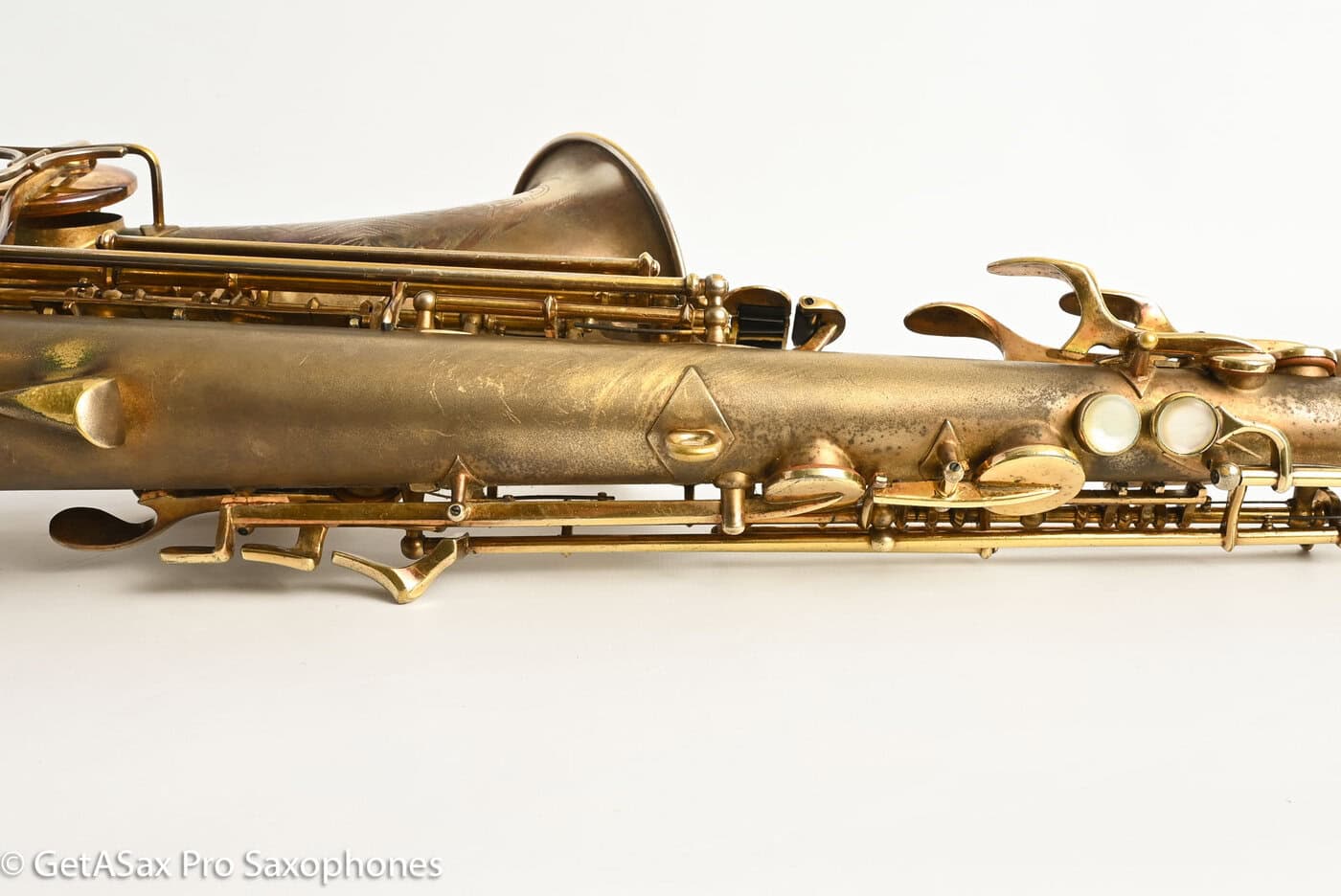 Buescher New Aristocrat Original GOLD Plate DOG Portrait Rascher Serial Amazing Player! 267734