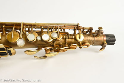 Buescher New Aristocrat Original GOLD Plate DOG Portrait Rascher Serial Amazing Player! 267734