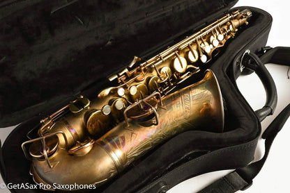 Buescher New Aristocrat Original GOLD Plate DOG Portrait Rascher Serial Amazing Player! 267734