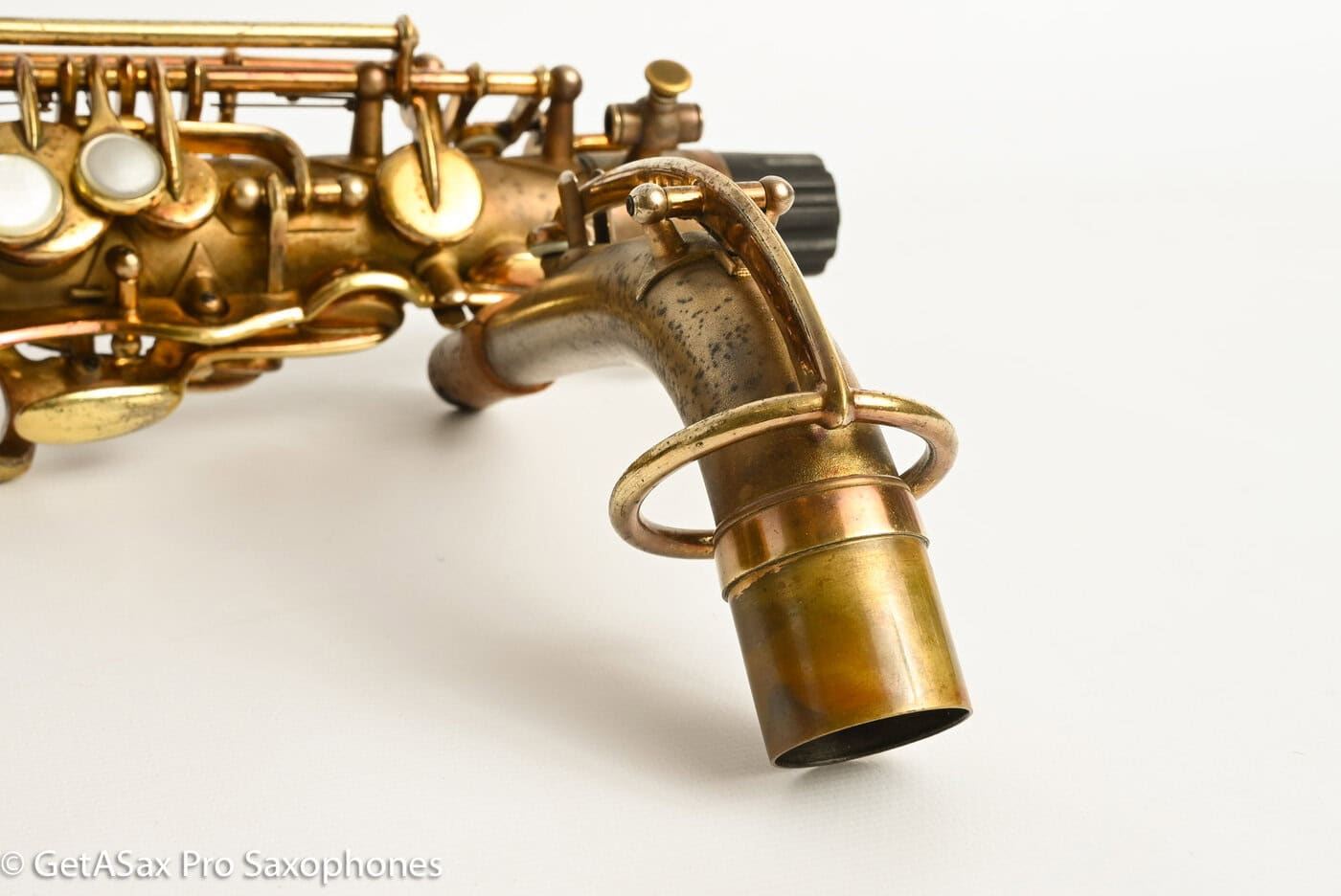 Buescher New Aristocrat Original GOLD Plate DOG Portrait Rascher Serial Amazing Player! 267734