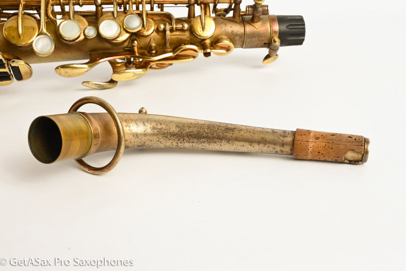 Buescher New Aristocrat Original GOLD Plate DOG Portrait Rascher Serial Amazing Player! 267734