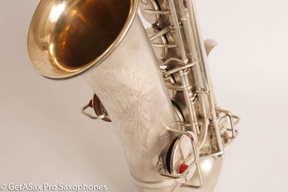 Buescher New Aristocrat Alto Rascher Serial Original Silver Plate Old Pads 265024