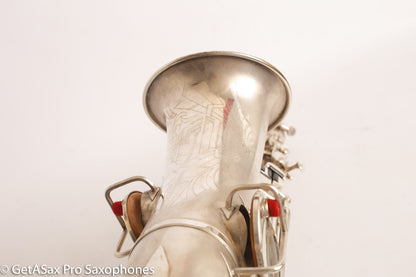 Buescher New Aristocrat Alto Rascher Serial Original Silver Plate Old Pads 265024