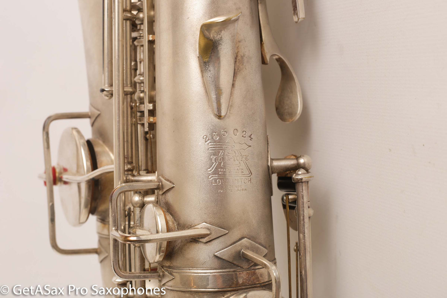 Buescher New Aristocrat Alto Rascher Serial Original Silver Plate Old Pads 265024