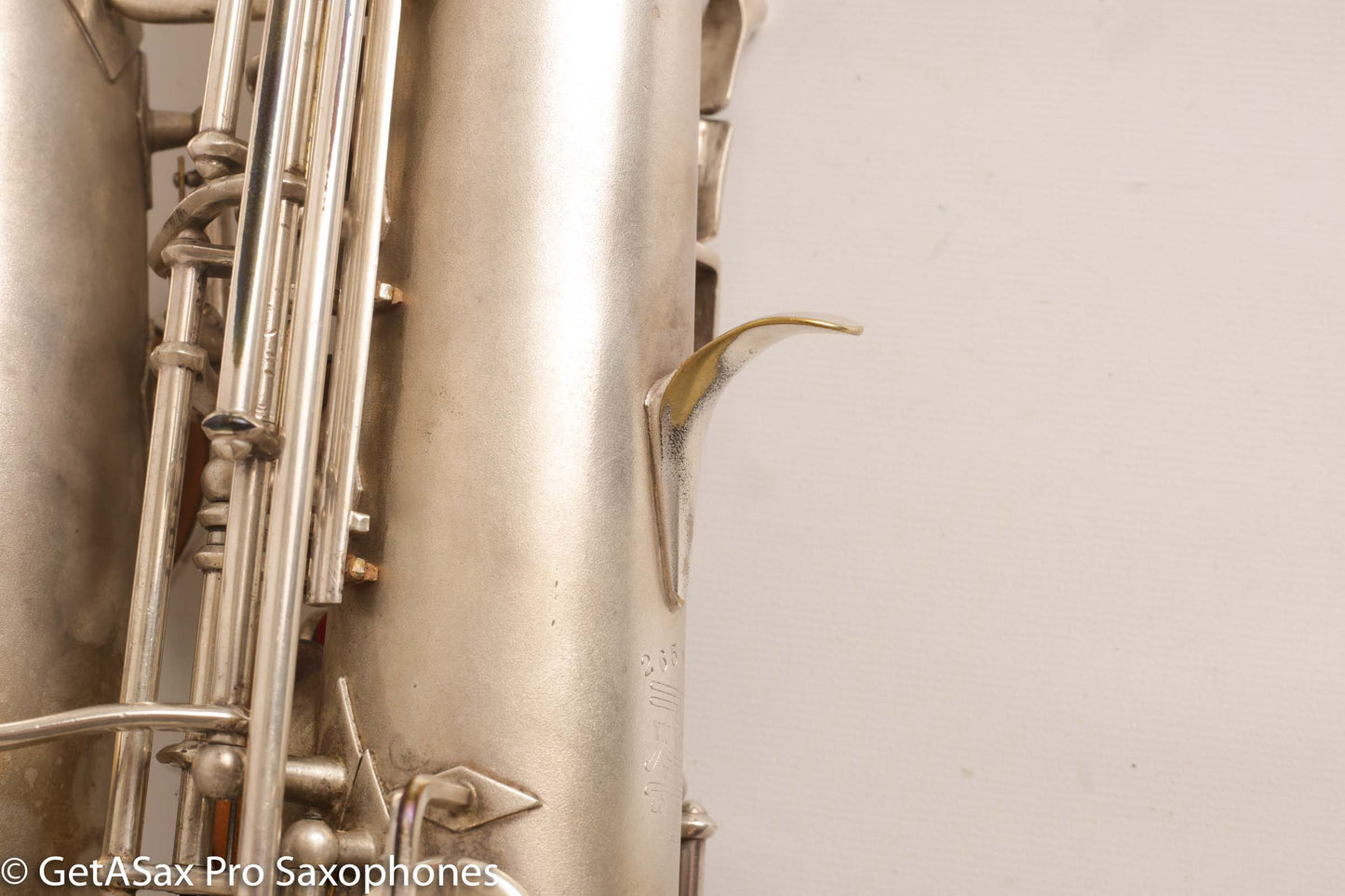 Buescher New Aristocrat Alto Rascher Serial Original Silver Plate Old Pads 265024