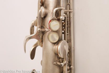 Buescher New Aristocrat Alto Rascher Serial Original Silver Plate Old Pads 265024