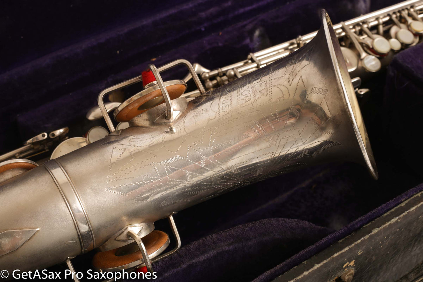 Buescher New Aristocrat Alto Rascher Serial Original Silver Plate Old Pads 265024