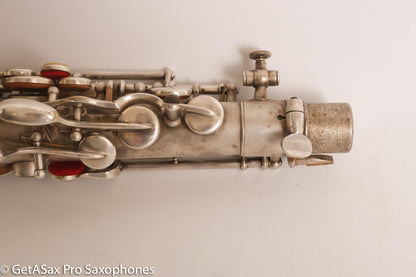 Buescher New Aristocrat Alto Rascher Serial Original Silver Plate Old Pads 265024